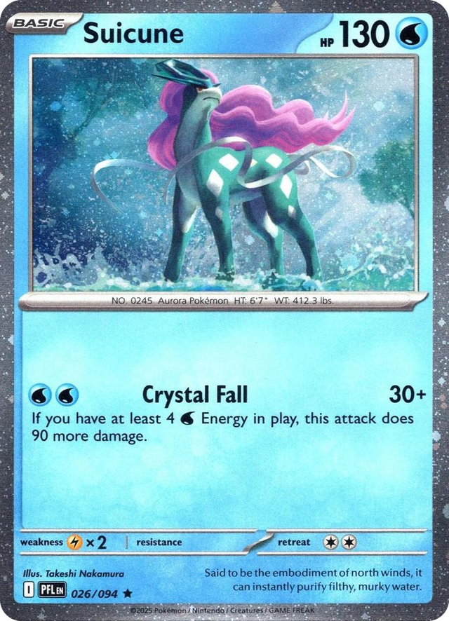 0026 Suicune (Cosmos Holo) Rare Miscellaneous Cards & Products