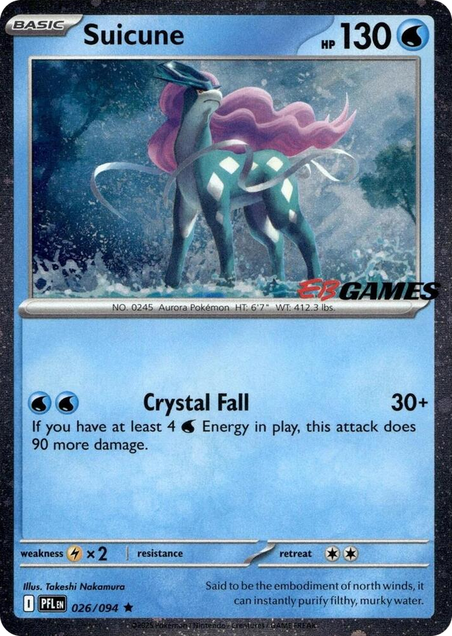 0026 Suicune (EB Games Exclusive) Rare Miscellaneous Cards & Products