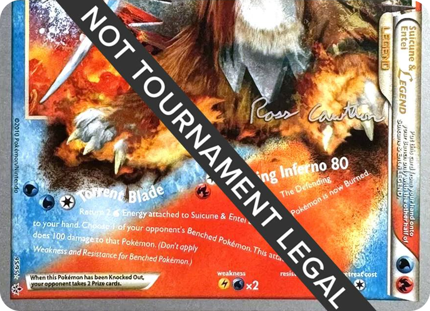 0095 Suicune & Entei Legend LEGEND (95) - 2011 (Ross Cawthon) Holo Rare World Championship Decks