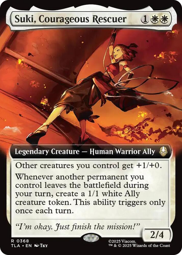 0368 Suki, Courageous Rescuer (Extended Art) R The Last Airbender
