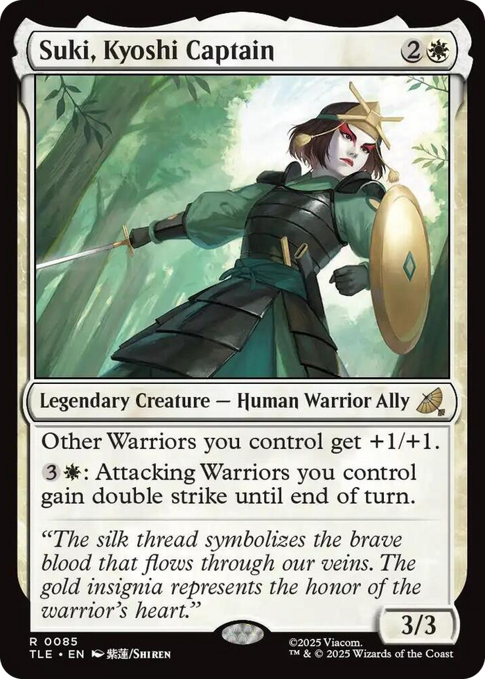 Suki, Kyoshi Captain #85 R - The Last Airbender: Eternal-Legal Pokemon card