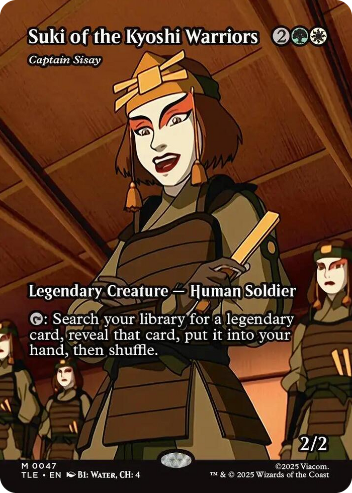 Suki of the Kyoshi Warriors - Captain Sisay (Borderless) #47 M - The Last Airbender: Eternal-Legal Pokemon card