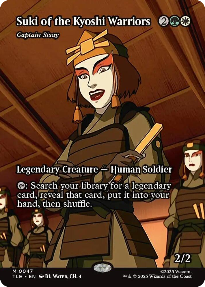 0047 Suki of the Kyoshi Warriors - Captain Sisay (Borderless) M The Last Airbender: Eternal-Legal