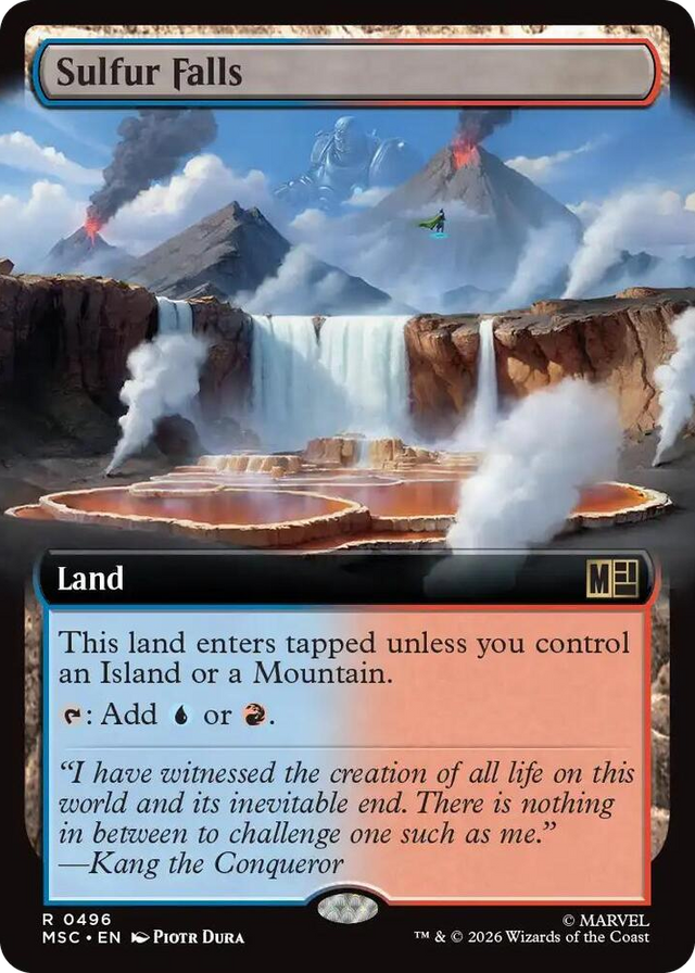 0496 Sulfur Falls (Extended Art) R Commander: Marvel Super Heroes