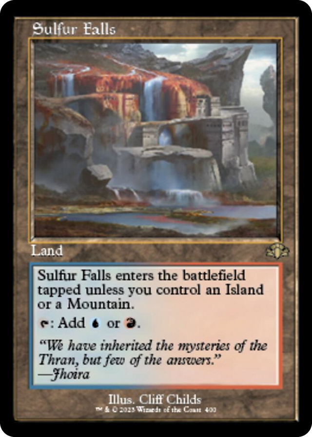 0400 Sulfur Falls (Retro Frame) R Dominaria Remastered