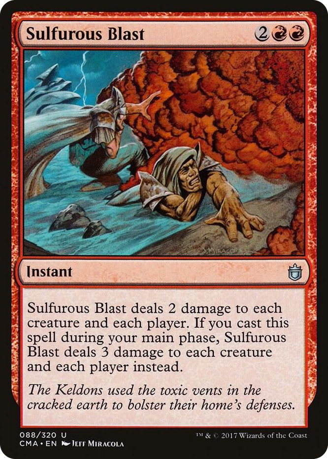 Sulfurous Blast #88 U - Commander Anthology Pokemon card