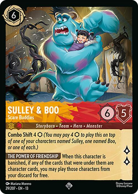 0029 Sulley & Boo - Scare Buddies Super Rare Attack of the Vine!