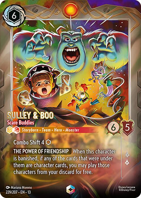 Sulley & Boo - Scare Buddies (Enchanted) #229 Enchanted - Attack of the Vine! Pokemon card