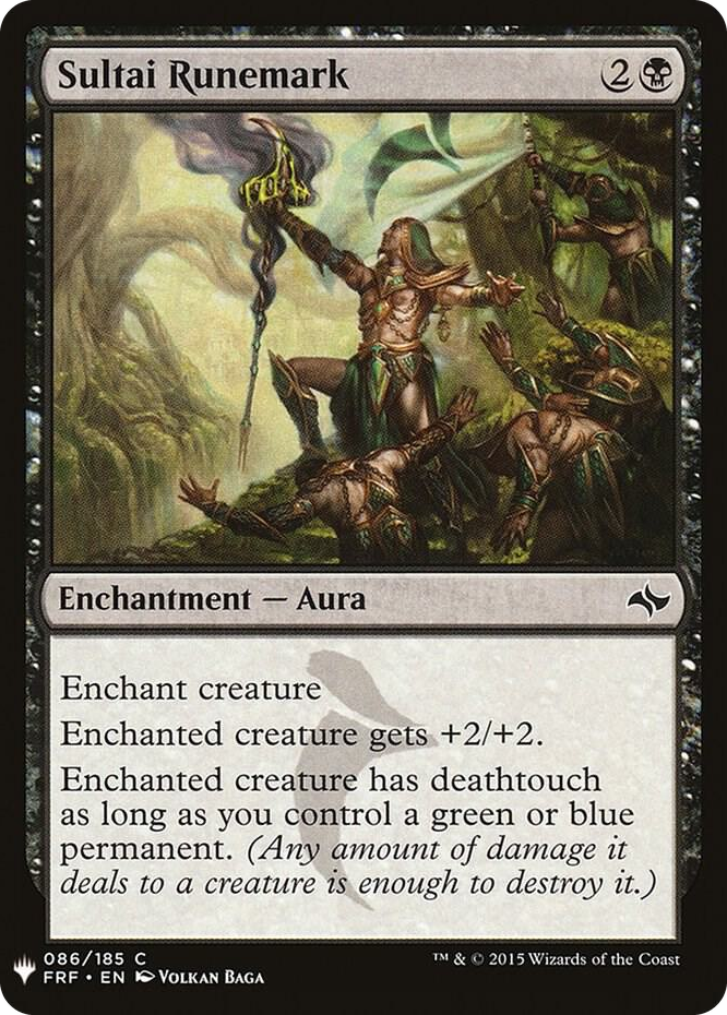 Sultai Runemark #86 C - The List Reprints Pokemon card