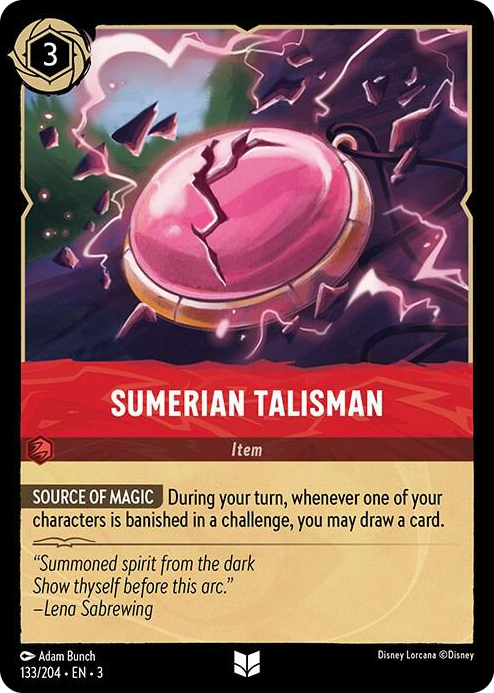 0133 Sumerian Talisman Uncommon Into the Inklands