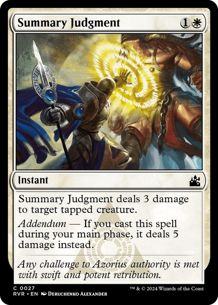 Summary Judgment #27 C - Ravnica Remastered Pokemon card