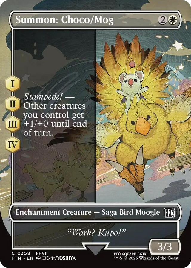 0358 Summon: Choco/Mog (Borderless) C FINAL FANTASY