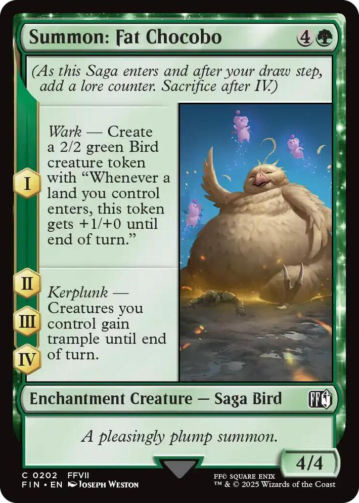 0202 Summon: Fat Chocobo C FINAL FANTASY