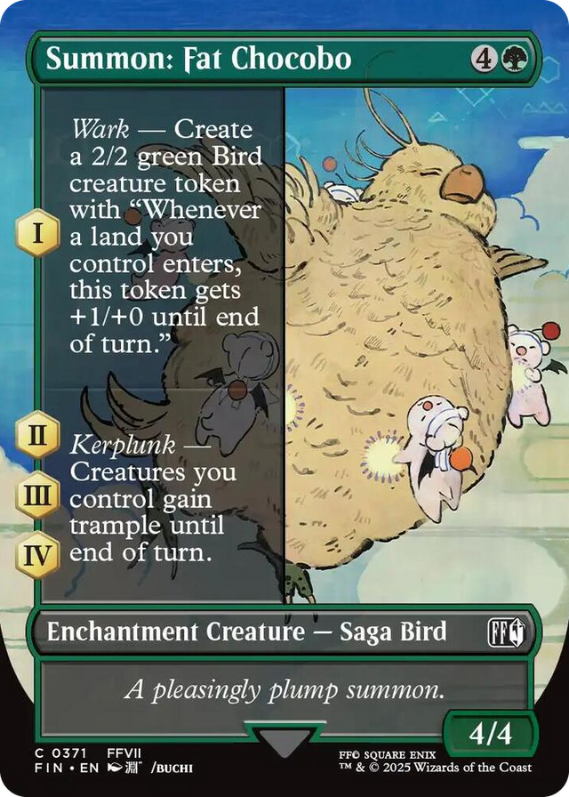 0371 Summon: Fat Chocobo (Borderless) C FINAL FANTASY