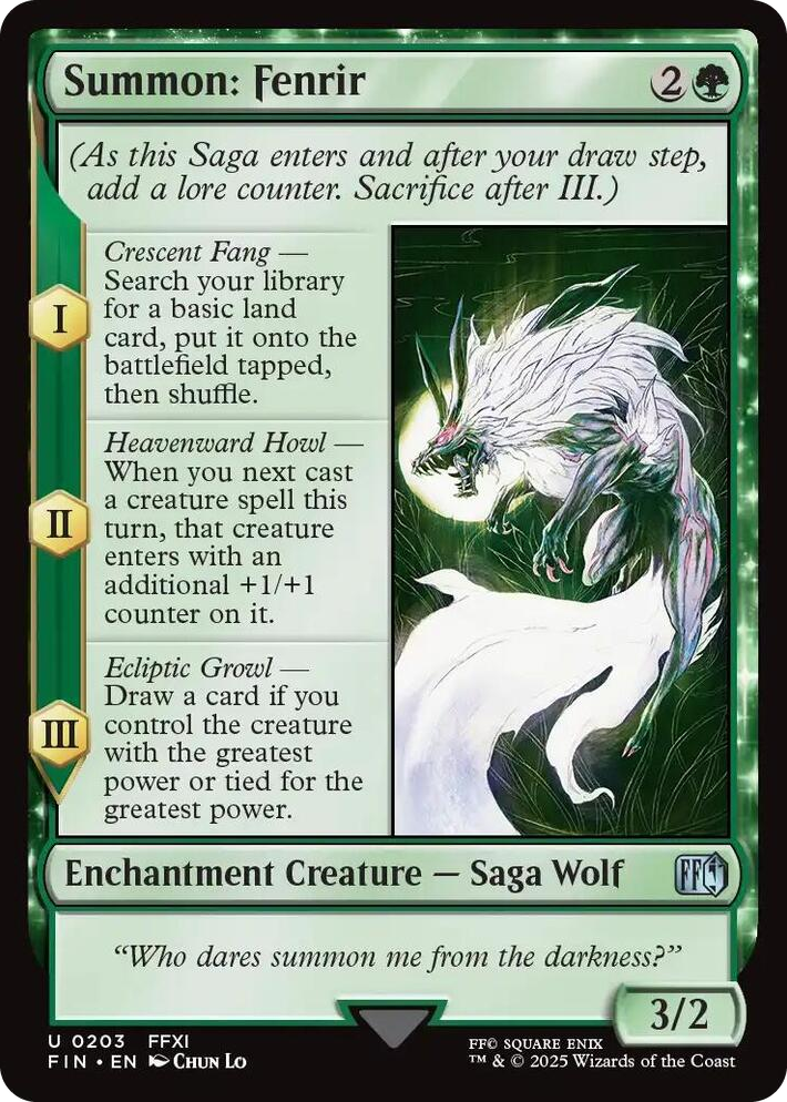 0203 Summon: Fenrir U FINAL FANTASY