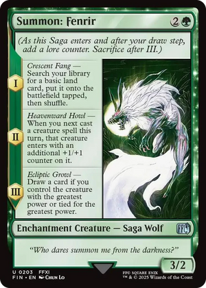 0203 Summon: Fenrir U FINAL FANTASY