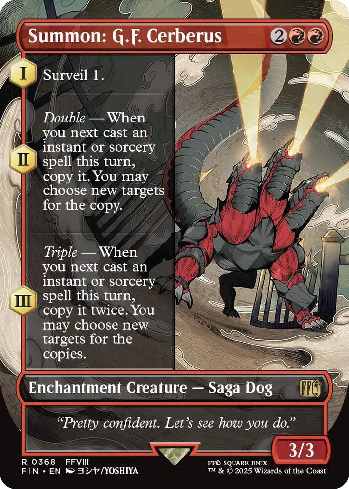 0368 Summon: G.F. Cerberus (Borderless) R FINAL FANTASY