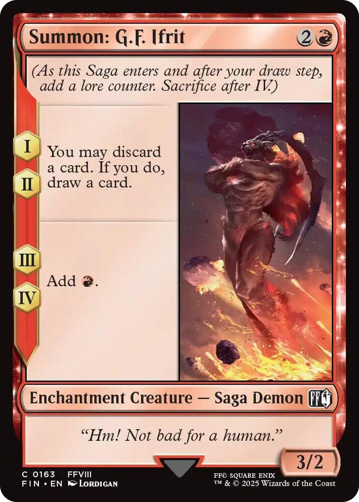 0163 Summon: G.F. Ifrit C FINAL FANTASY