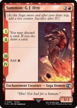 0163 Summon: G.F. Ifrit C FINAL FANTASY