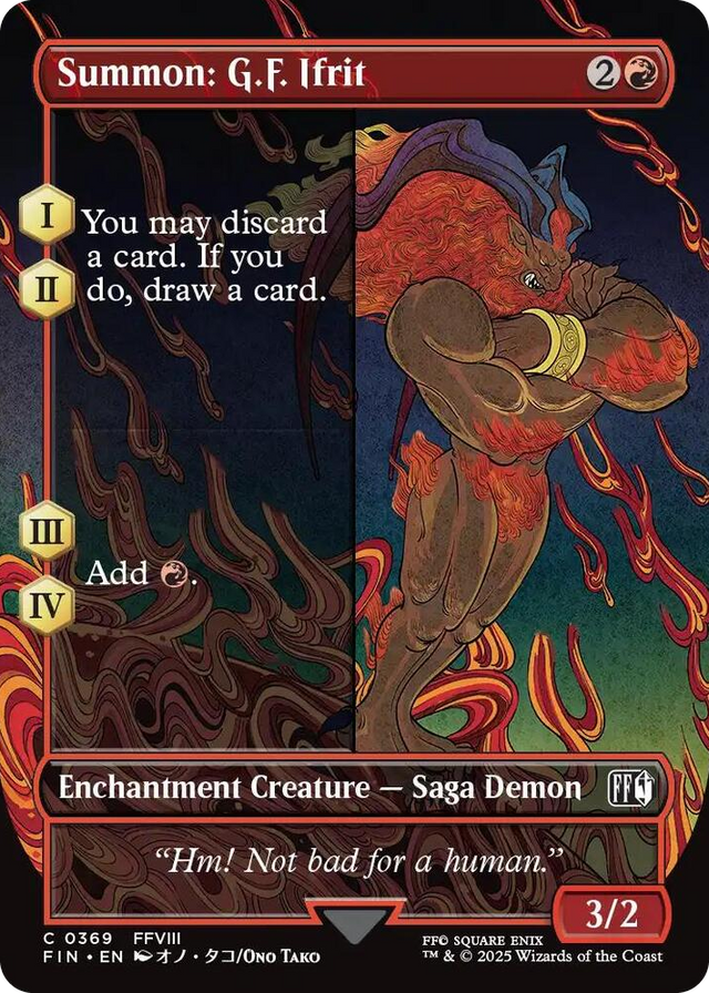 0369 Summon: G.F. Ifrit (Borderless) C FINAL FANTASY