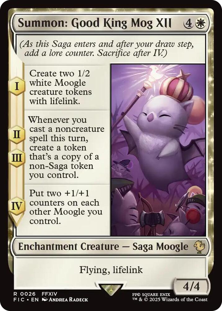 0026 Summon: Good King Mog XII R Commander: FINAL FANTASY