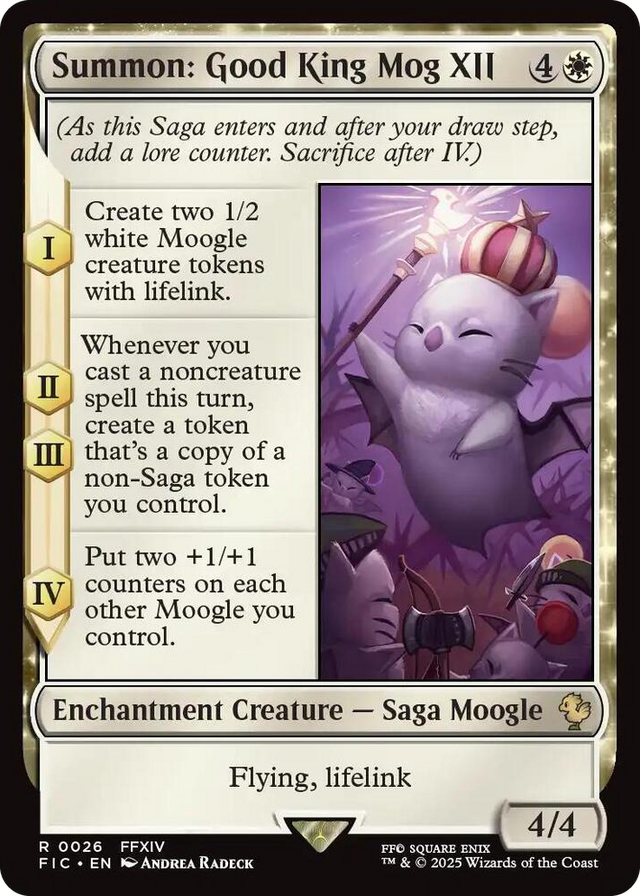 0026 Summon: Good King Mog XII R Commander: FINAL FANTASY