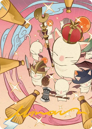 0041 Summon: Good King Mog XII Art Card (Gold-Stamped Signature) S Art Series: FINAL FANTASY