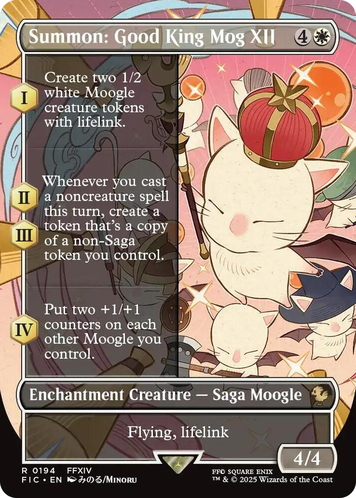 0194 Summon: Good King Mog XII (Borderless) R Commander: FINAL FANTASY