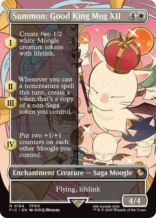 0194 Summon: Good King Mog XII (Borderless) R Commander: FINAL FANTASY