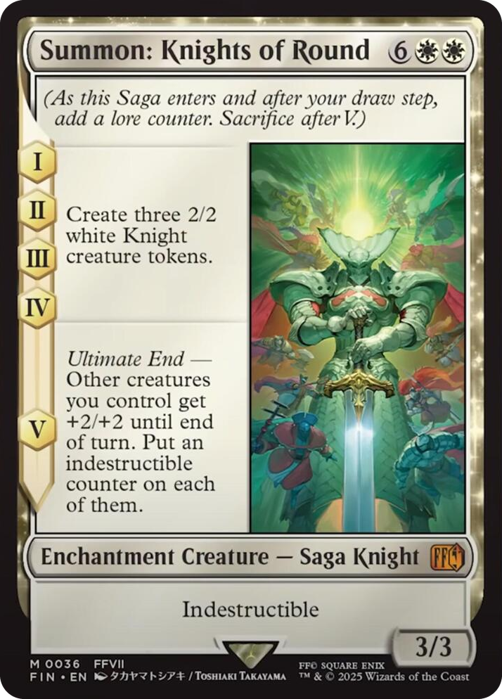 0036 Summon: Knights of Round M FINAL FANTASY