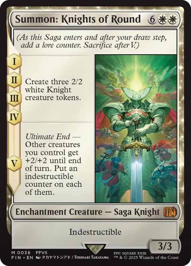 0036 Summon: Knights of Round M FINAL FANTASY