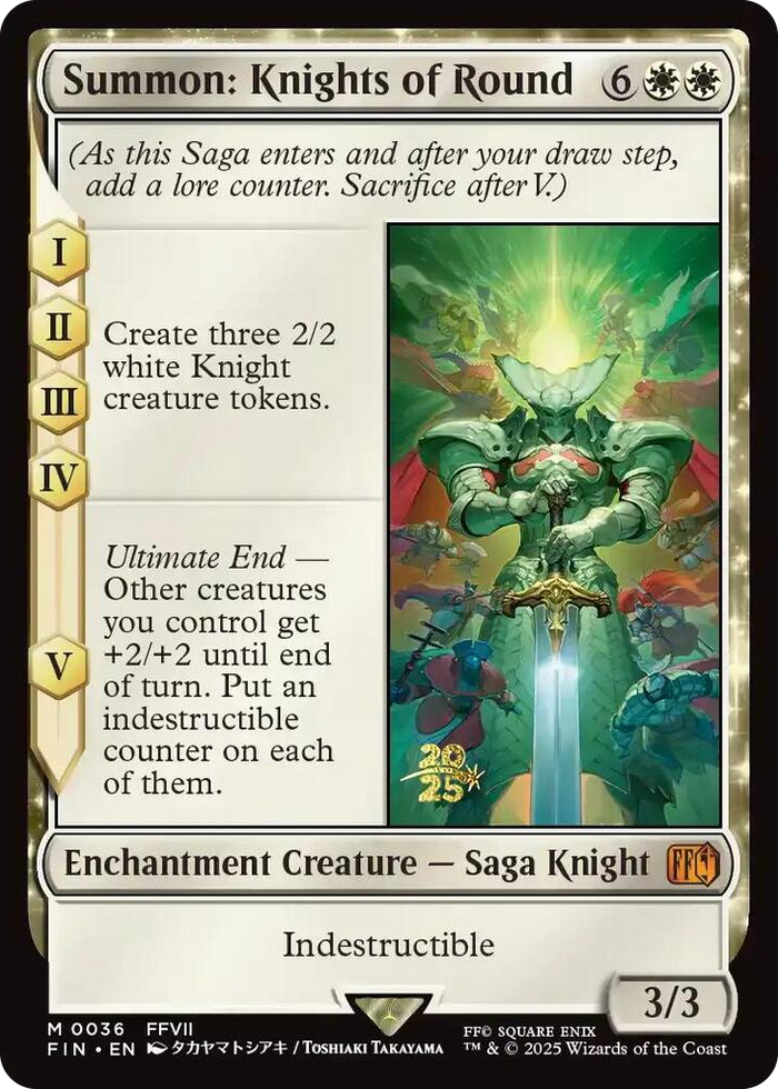 Summon: Knights of Round #36 M - Prerelease Cards Pokemon card
