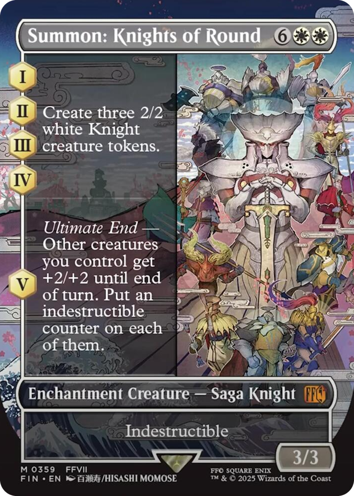 0359 Summon: Knights of Round (Borderless) M FINAL FANTASY