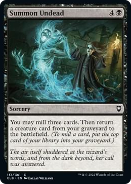 Summon Undead #151 C - Commander Legends: Battle for Baldur's Gate Pokemon card