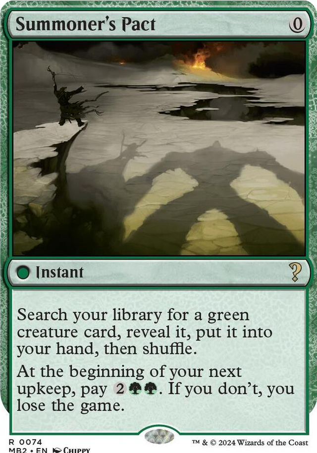 0074 Summoner's Pact (White Border) R Mystery Booster 2