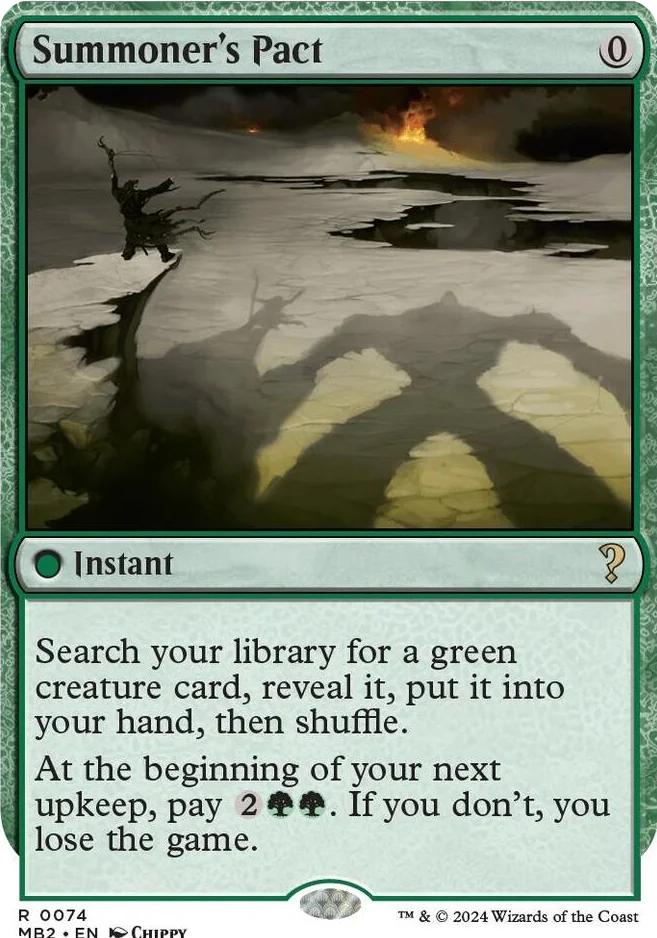 0074 Summoner's Pact (White Border) R Mystery Booster 2