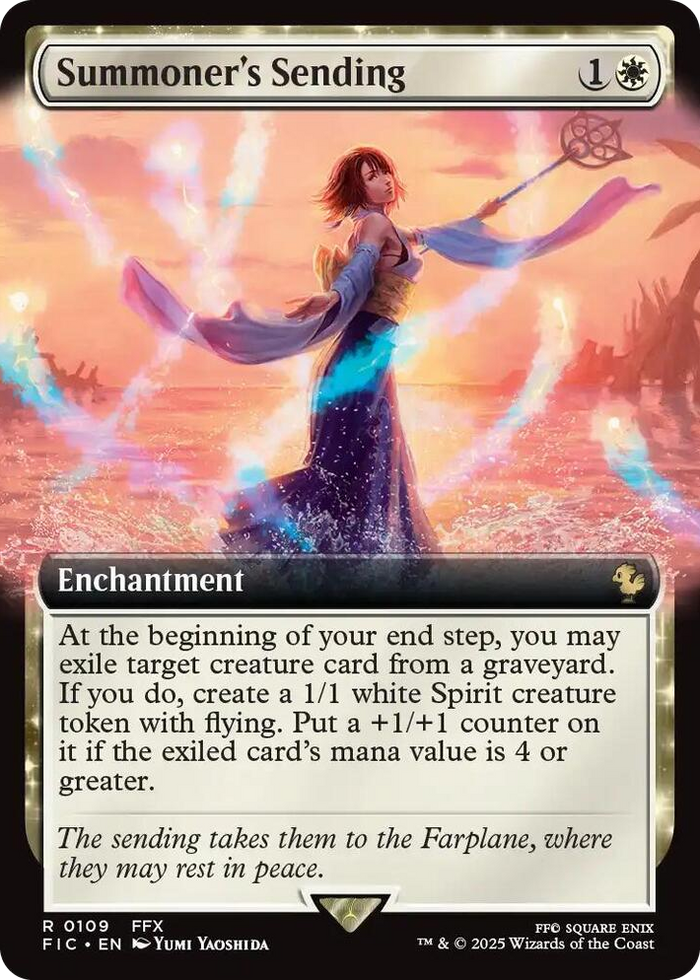 Summoner's Sending (Extended Art) #109 R - Commander: FINAL FANTASY Pokemon card