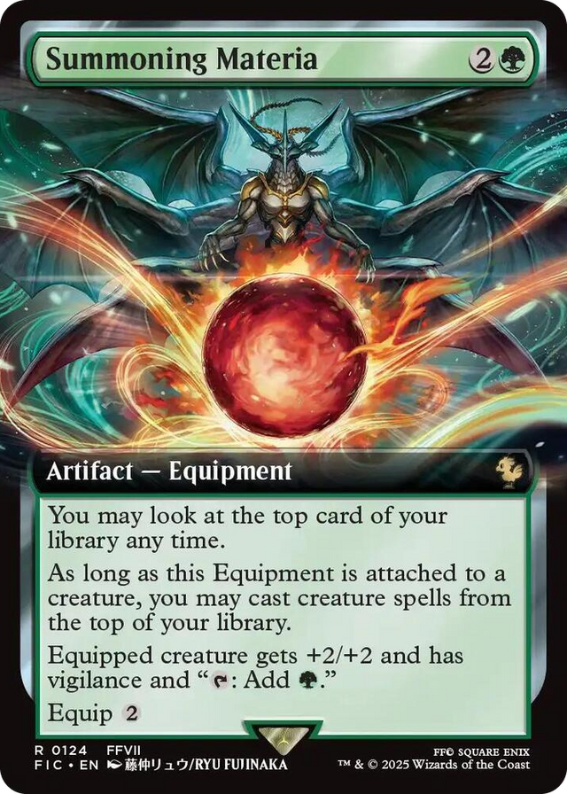 0124 Summoning Materia (Extended Art) R Commander: FINAL FANTASY
