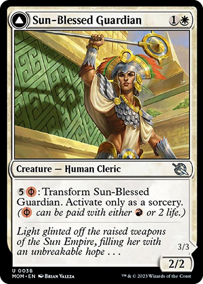 Sun-Blessed Guardian #38 U - March of the Machine Pokemon card