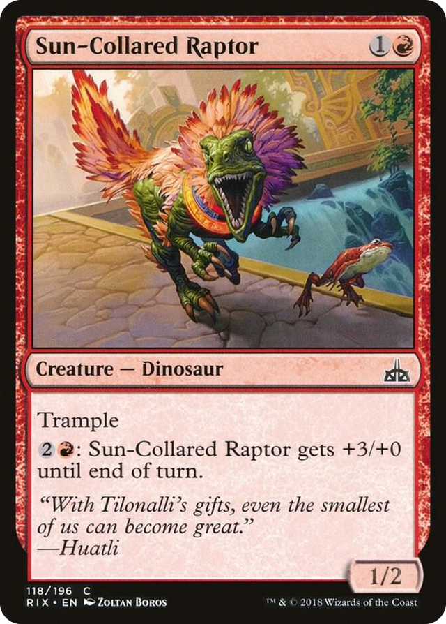 0118 Sun-Collared Raptor C Rivals of Ixalan