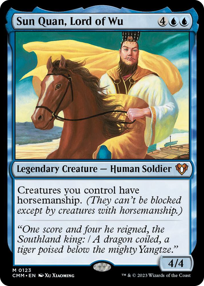 0123 Sun Quan, Lord of Wu M Commander Masters