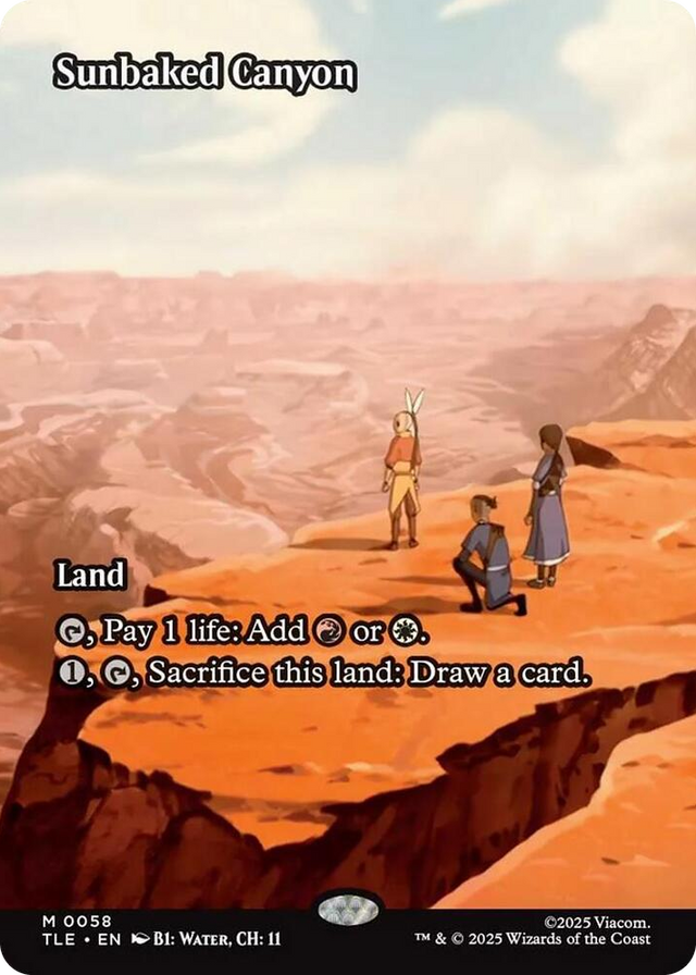 0058 Sunbaked Canyon (Borderless) M The Last Airbender: Eternal-Legal