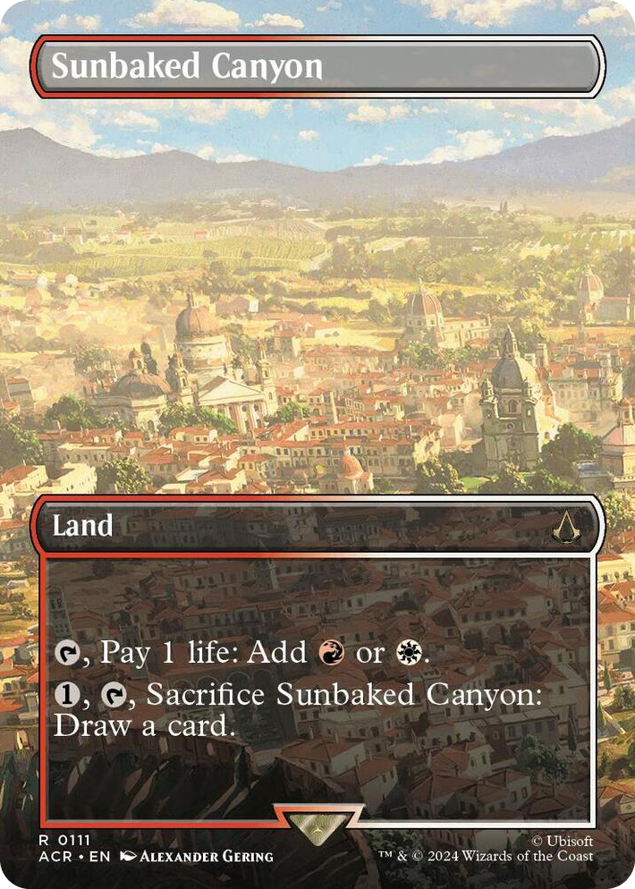0111 Sunbaked Canyon (Borderless) R Universes Beyond: Assassin's Creed