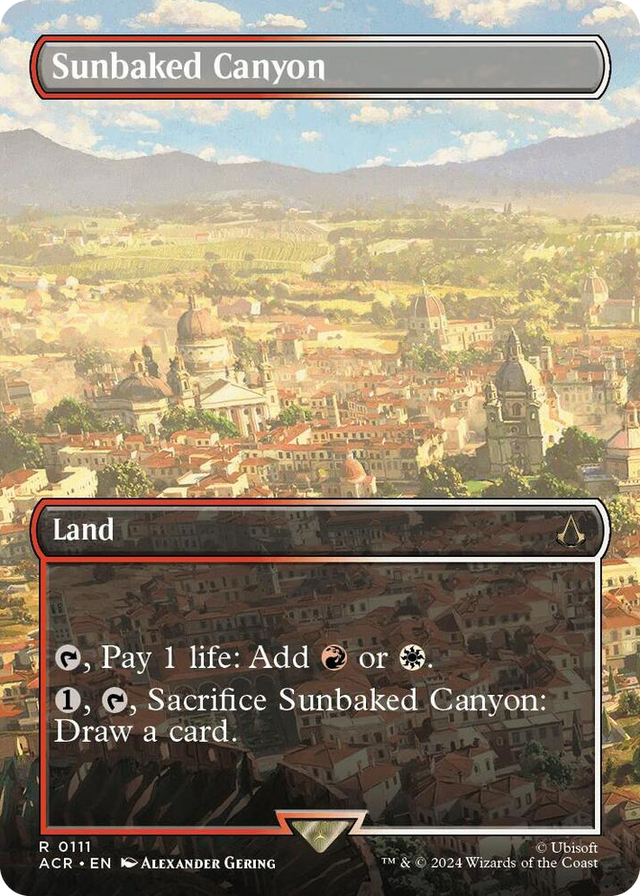 0111 Sunbaked Canyon (Borderless) R Universes Beyond: Assassin's Creed