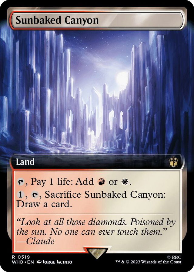 0519 Sunbaked Canyon (Extended Art) R Universes Beyond: Doctor Who