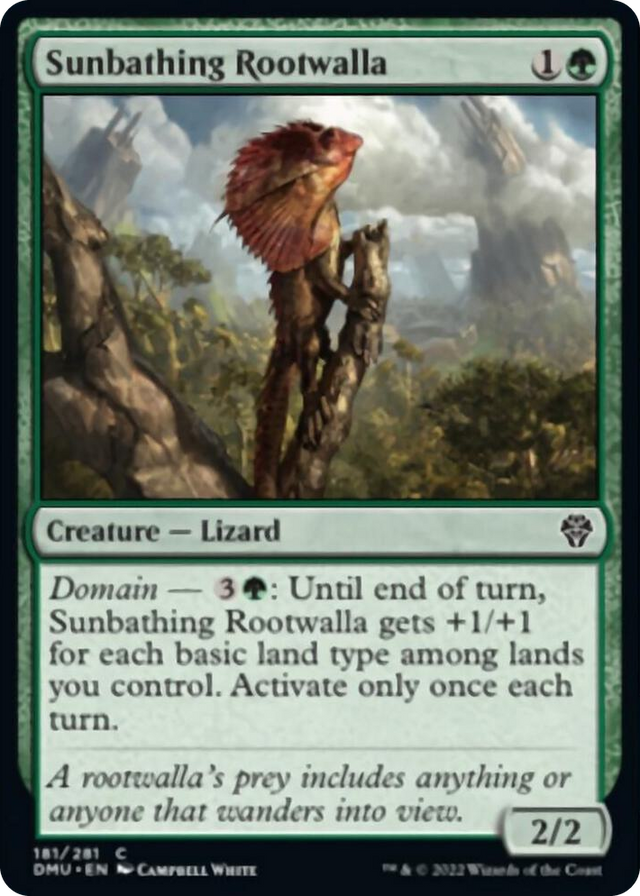 0181 Sunbathing Rootwalla C Dominaria United