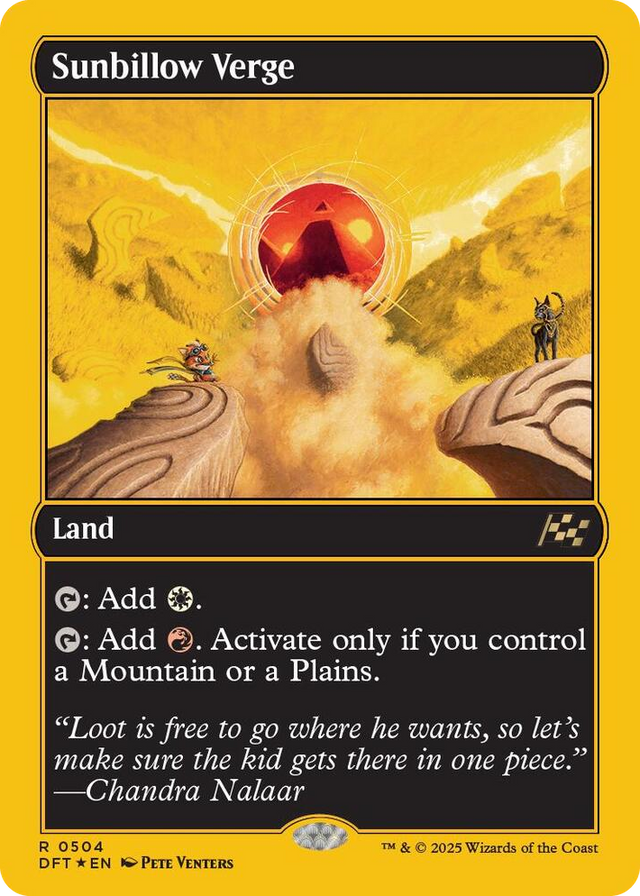 0504 Sunbillow Verge (First-Place Foil) R Aetherdrift