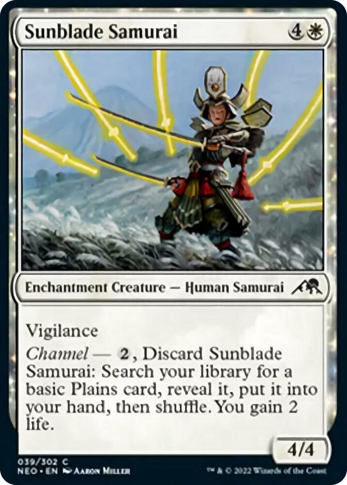 0039 Sunblade Samurai C Kamigawa: Neon Dynasty