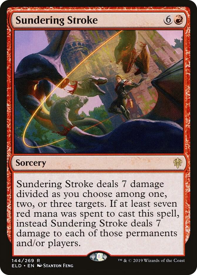 0144 Sundering Stroke R Throne of Eldraine