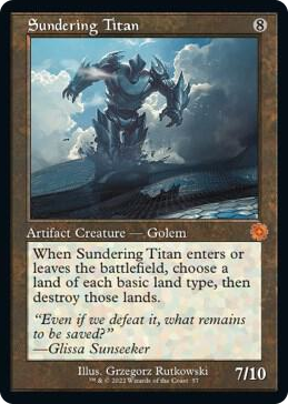 0057 Sundering Titan M The Brothers' War: Retro Frame Artifacts